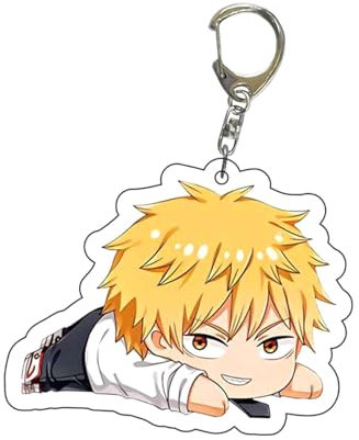 gangdiude-eu Chainsaw Man Creative Keychain Anime Keyring Fashion Keychain Personalised Pendant for Home and Car Keys Backpack Bag Pendant Ladies Men Teenagers