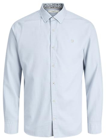 JACK & JONES herr Jprblareims Detail L/S Shirt Jprblareims detalj L/S skjorta (1-pack)