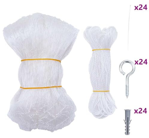 vidaXL Katzennetz Transparent 8x3 m Nylon, Katzenschutznetz, Sicherheitsnetz für Katze, Katzen-Balkonnetz, Katzennetz für Balkon, Katzen-Schutznetz