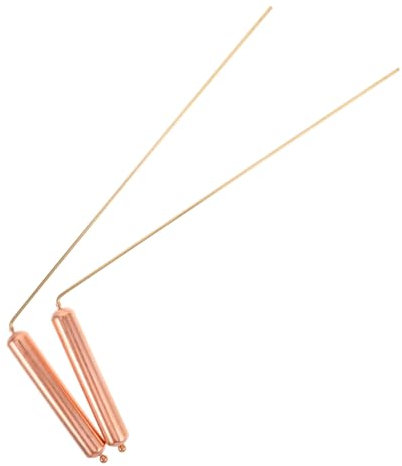 CAXUSD 2pièces Baguettes De Sourcier Cuivre Pur Outils De Rotation pour Détection Eau Et Or Portables Et Fiables pour Usage Intérieur Et Extérieur