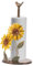 TNTGMG Papierhalter,Sonnenblume Papierrollenhalter,Papierhandtuch-Speicher-Organizer,18×36.7cm,Gelbes Eisen Papierhandtuch Arbeitsplatte Dekoration für Küche,Bad,Bauernhaus