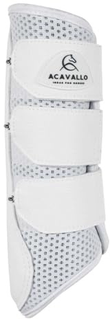 Acavallo Neopren Gamaschen Hinten, Full, Weiß