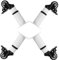 HOMSFOU Lot de 4 pieds de meubles réglables avec roulettes pour armoires, canapés, lits, tables - Design durable