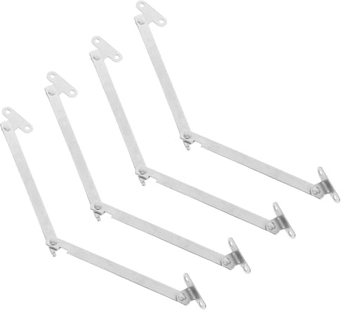 MUELODSIC 4 piezas Bisagras de Hierro para Puertas de Armario Abatibles Ajuste Fácil Plegables y Resistentes para Muebles Cocina y Armarios Soporte Duradero y Ahorro de Espacio