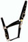Hamilton 3/4-Inch Nylon Arabian Horse Halter with Adjustable Chin and Throat Snap, Average, 800 to 1100 pounds, Black
