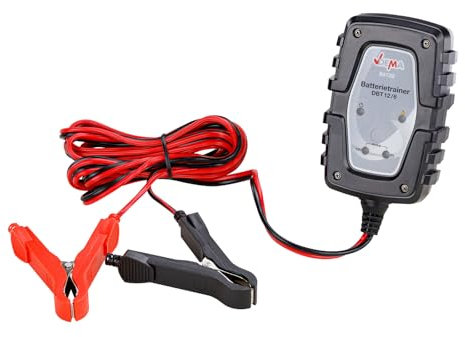 DEMA KFZ Batterietrainer – Ladegerät, Batterielader, Batterieladegerät – 6/12 V, sicher, leistungsstark – Auto, Motorrad, Werkstatt