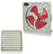 Heavy Duty Industrial Commercial Metal Axial Extractor Ventilation Fan (16, Grey)