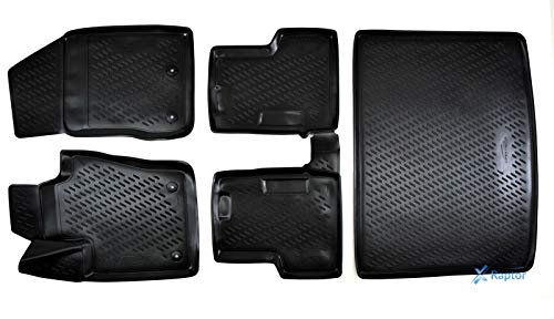 J&J AUTOMOTIVE | Allwetter TPE Gummimatten + Kofferraumwanne Set Für Renegade ab 2014, Anti-Rutsch, Geruchlos, mit Tunnel