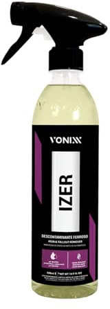 Vonixx Izer Descontaminante Férrico 500ml | Limpieza de Llantas, Pintura y Motor | Fórmula pH Neutro y Sin Ácido - Elimina Óxido, Polvo de Frenos y Partículas Metálicas (500ml)