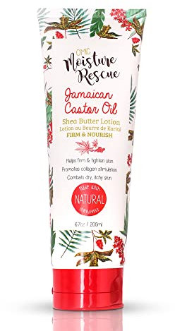 Omic Moisture Rescue Sheabutter Tube Lotion mit Kakao, 200 ml – Dehnungsstreifen und verbessert die Hautelastizität für Körper oder Handcreme