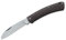 Fox Knives Unisex – Erwachsene Nauta Micarta Bison Taschenmesser, Braun, 18,5 cm