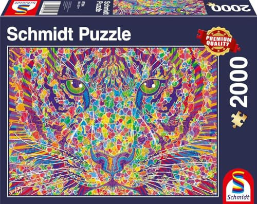 Schmidt Spiele 57394 Wild at Heart, Tiger, 2000 Teile Puzzle
