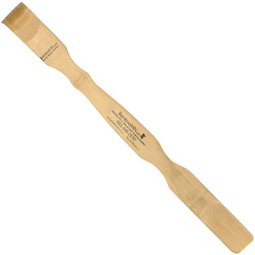 BambooMN 1 chausse-pied en bambou pour soulager les démangeaisons et le stress 43,2 cm