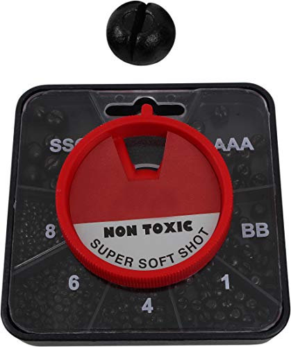 Storfisk fishing & more Klemmgewichte zum Angeln, bleifrei, superweich, in 7-Kammer-Sortimentsbox