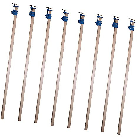 AB Tools Aluminium-Schreiberklemme, 1500 mm, Griffbank, Arbeitshalter, Schraubstock, Schieber, Kramp, 8 Stück