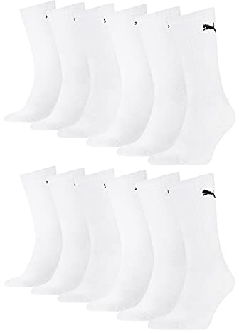 PUMA 12 Paar Sportsocken Tennis Socken Gr. 35-49 Unisex für sie und ihn