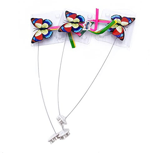 Buyter Interaktives Katzenspielzeug Elektrisch Rotierender Schmetterling Drehspieler Puzzle Haustier Katzenpfosten (Replacement Wand)