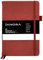 Dinora® Notizbuch A5 Hardcover - Dotted Bullet Journal - PU Leder - 200 nummerierte Seiten - 100g Avery Papier - Rot