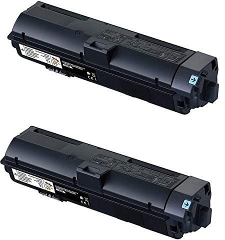 DogePro 2er Pack Toner kompatibel ersetzt Epson M320H (Schwarz, 6100 Drucke)
