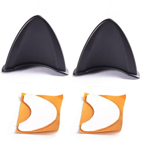 2 Stück Silikon-Katzenohren mit Klebebändern, niedliches Helm-Zubehör Fahrradhelm, Skihelm, Motorradhelm (Helm Nicht im Lieferumfang enthalten)