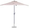 VONROC Sombrilla de Media Caña Magione 270x135cm para Balcón y Terraza - Beige