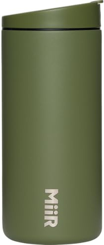 MiiR Flip Traveler 12oz - Double-Wall Vacuum Insulated with Leakproof Flip Lid, BPA-Free Stainless Steel Construction, Insulated Tumbler for Hot or Cold Drinks