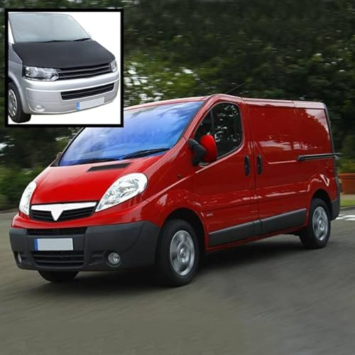 UK Custom Covers BB674 Maßgeschneiderter Vollhauben-BH, Steinschlagschutz, Karbonfaser-Optik, passend für Opel Vivaro 2001–2014
