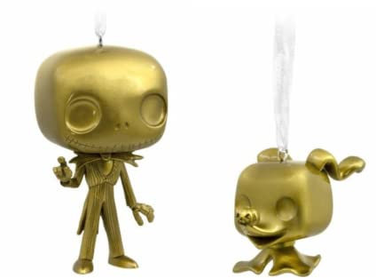 Funko POP! Disney Tim Burton's The Nightmare Before Christmas Ornaments, Jack Skellington and Zero (Set of 2) Walmart Exclusive