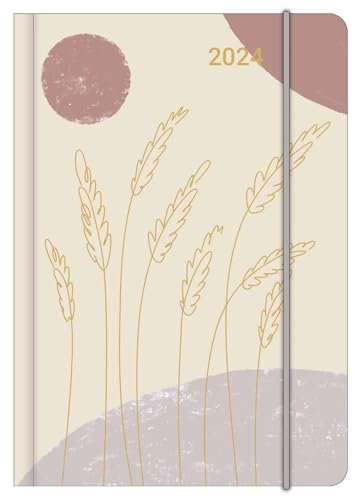 TIME 2024 - Diary - Buchkalender - Taschenkalender - 12x17: Midi Flexi Diary GlamLine