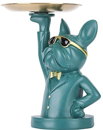 XYQXYQ Estatua Multifuncional del torero, Bandeja Creativa y Encantadora del mayordomo del Perro