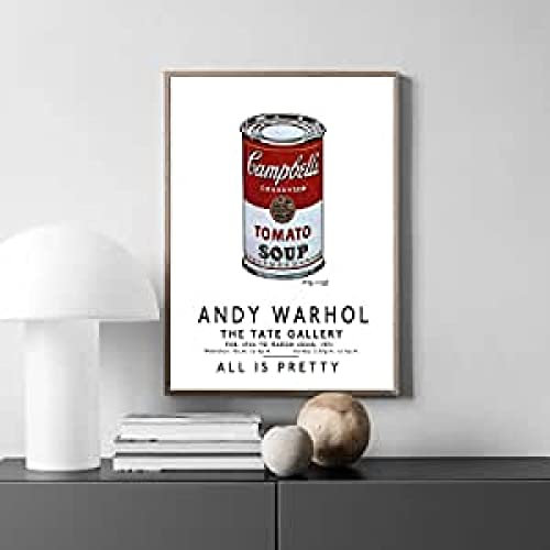 Poster Campbell Soup Leinwand Wandkunst Kreativität Malerei Andy Warhol Drucke Modebilder Für Wohnzimmer Dekor 40X60Cm Kein Rahmen