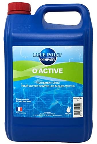 Algicide Anti Algues Piscine, rattrapage Choc Eau Verte │Anti Eau Verte/Trouble, Traitement Anti-algues 5L │Produit Stop algues et récupération des eaux Troubles