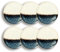 OGO LIVING - Lot 6 assiettes dessert katanga 20.5cm en grès blanc - 2614714