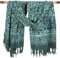 GURU SHOP Bali Batik Sarongkleid, Wickelrock, Sarong, Strand Tuch mit Sarongschnalle - Design 4/grün, Herren/Damen, Synthetisch, 160x100 cm