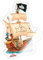 Spreadshirt Käpt'n Sharky Schiffscrew Sticker, max. 10x10 cm, 10 x 10 cm, Transparent glänzend