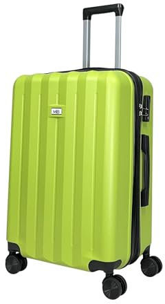 MY TRAVEL BAG ABS Hartschalen-Koffer Trolley Reisekoffer Tasche (Handgepäck-Mittel-Groß-Set) Zwillingsrollen (Grün, Handgepäck (55cm))