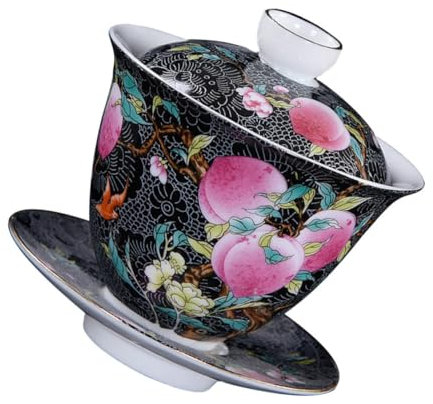 VINTORKY Tazas De Té De Cerámica Estilo Sopera Decorativas Para Ceremonia Del Té Ideal
