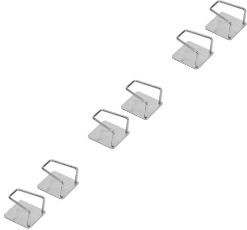 MAGICLULU 6stücke Edelstahl Hakenfreie Schwammablage Multifunktionale Aufbewahrung Für Küche Und Bad Leicht Zu Entfernen Wiederverwendbar Silber