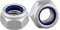 Sicherungsmutter DIN 985 / ISO 10511, Standard, niedrige Form, Edelstahl A2 / V2A, Stoppmutter, selbstsichernde Mutter (M12, 10 Stück)
