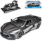 Generisch Chevrolet Chevy Corvette C8 Singray Coupe Dunkel Grau Metallic Fast Schwarz Ab 2020 1/18 Modell Auto