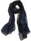 SNUG STAR Baumwolle Seidenschal Elegante Weiche Wraps Farbton Schals für Frauen (Verlauf - Dunkelblau)