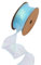 Wisafory 10 Yards Organzaband Dekoband Geschenkband Schimmernd Organza Band mit Drahtkante Schleifenband Stoffband Organza Bänder Bastelband für Blumensträuße Geschenkverpackung Blau 4cm