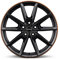 4x Borbet Felgen Alufelgen LX19 8x19 ET40 5x112 black matt rim copper kompatibel mit Skoda Enyaq RS Coupé Enyaq Karoq Scout Karoq Kodiaq Octavia Super