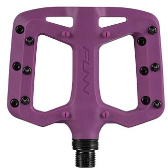 Funn Taipan S Fahrradpedale aus Glasfaserverstärktem Thermoplast mit 9/16-Zoll-CrMo-Achsen für MTB/BMX/Urban/Gravel, Geeignet für Jugendliche, Kinder und Junge Fahrer (Violett)