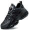 GemChve Chaussures de Sécurité Hommes Femmes Basket Légère Respirante Travail Antidérapante avec Embout en Acier Black 42 EU