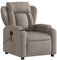 KOIECETA Massagesessel Sessel Verstellbare Rückenlehne Fernsehsessel Relaxsessel mit Vibrationsfunktion Liegesessel Polstersessel Ruhesessel TV Sessel Taupe Stoff