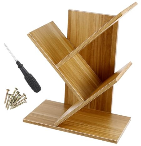 Alipis Libreria in Legno Strati Libreria Da Tavolo Piccola Scaffale Porta Libri Da Scrivania Design Contemporaneo Per Appartamento Soggiorno e Studio