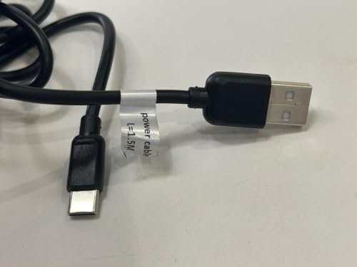 YOUTINGHDAV Cable de alimentación USB-C, cable de carga USB-A a USB-C, cable de 1,5 m, soporta voltaje de 5-12 V y corriente de 1-2 A