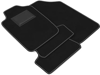 DHCarMats Auto-Fußmatten für Peugeot 206 CC von 2001 bis 2007 ohne Befestigungshaken | Auto-Fußmatten aus rutschfestem Teppichmaterial, Innenraum – komplettes Set vorne und hinten