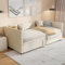 FOERPL Schlafsofa, 90 x 200 cm, 3-in-1, Schlafsofa mit Ausziehbett, 2-Sitzer, Ottomane, Samt, Bettgestell mit Lattenrost (ohne Matratze)